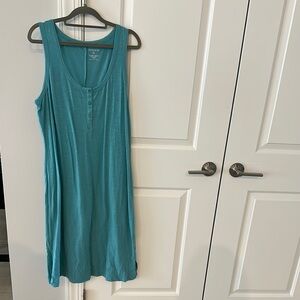 Aqua Sleeveless XL Dress